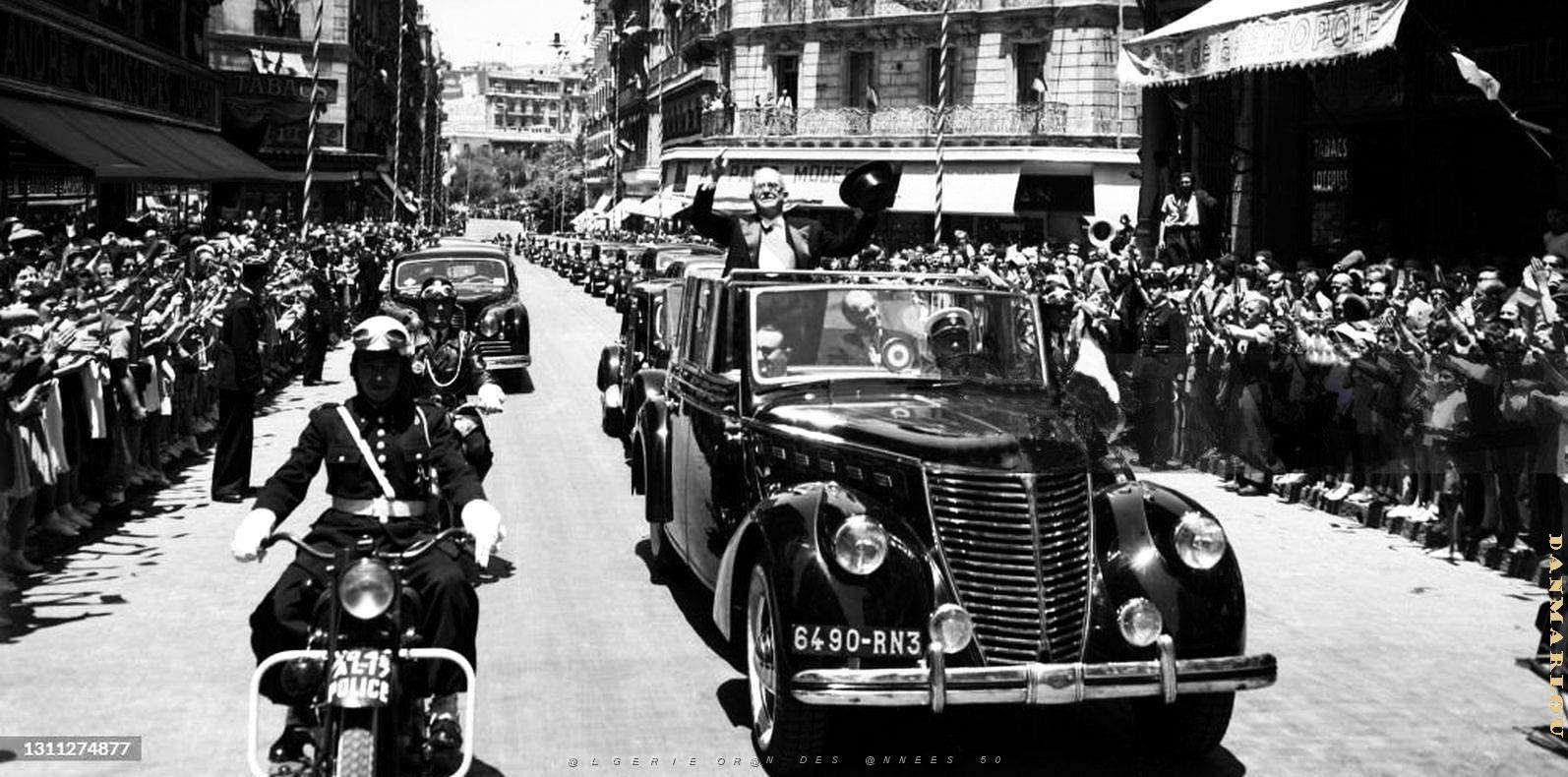 2337- Oran - Boulevard Seguin - Visite du President2 Auriol - 2 Juin 1949.jpg
